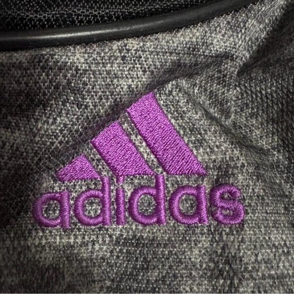 Adidas black and purple gym drawstring bag - Picture 4 of 4